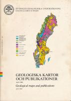 Geologiska kartor och publikationer april 1980.
