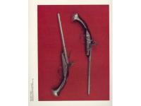 Print of antique guns.