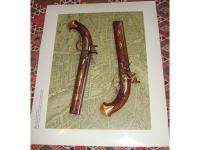 Print of antique guns.