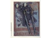 Print of antique Russian guns.