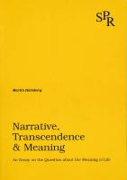 Narrative, Transcendence & Meaning.
