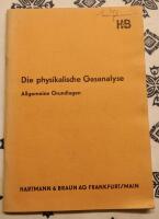 Die physikalische Gasanalyse Allgemeine Grundlagen