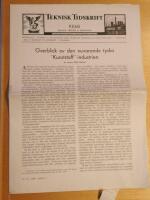 Teknisk Tidskrift Kemi, H&auml;fte 1, 1938