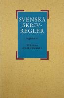 Svenska skrivregler
