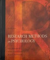 Research methods in psychology. 