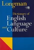 Dictionary of English Language and Culture.