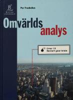 Omv&auml;rldsanalys