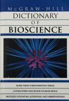 McGraw-Hill dictionary of bioscience
