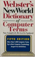 Webster&acute;s New World of Computeterterms