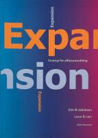 Expansion - Strategi f&ouml;r aff&auml;rsutveckling