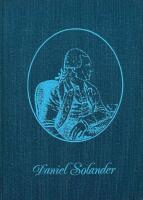 Daniel Solander : 1733-1782 : naturvetenskapsman och v&auml;rldsomseglare