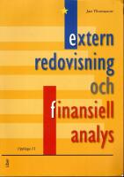 Extern redovisning och finansiell analys