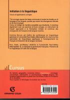 Initiation &agrave; la linguistique