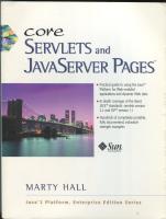 Core Servlets and JavaServer Pages