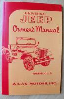 Instruktionsbok Willys Universal Jeep modell CJ-5