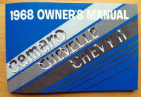 Instruktionsbok Chevrolet Camaro Chevelle Chevy II 1968
