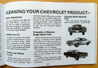 Instruktionsbok Chevrolet Camaro Chevelle Chevy Nova 1969