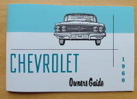 Instruktionsbok Chevrolet Personbilar 1960