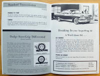 Instruktionsbok Dodge personbilar 1958
