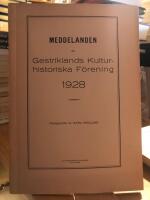 Meddelanden av Gestriklands kulturhistoriska f&ouml;rening 1928.