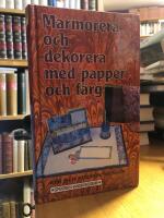 Marmorera och dekorera med papper och färg.