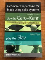 A complete repertoire for black using solid systems. Play the Caro-Kann, Play the Slav.