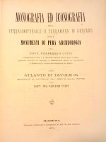 Monografia ed iconografia della Terracimiteriale o Terramara di Gorzano, ossia Monumenti di pura archeologia /. per dott. Francesco Coppi ; con Atlante di tavole 34 designate al naturale dal vero e sulla pietra dal dott. ing. Giovanni Coppi. 