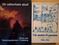 F&ouml;r s&auml;kerhets skull : 100 &aring;r med R&auml;ddningstj&auml;nsten i Trelleborg & Fr&aring;n samskola till gymnasium : Trelleborgs l&auml;roverk 1906-1952