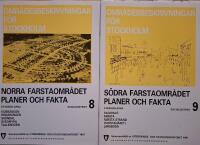 S&ouml;dra Farstaomr&aring;det : stadsdelarna Fagersj&ouml;, Farsta, Farsta strand, (Farstan&auml;set), Larsboda. Socialdistrikt 9 & Norra Farstaomr&aring;det : stadsdelarna Gubb&auml;ngen, H&ouml;kar&auml;ngen. Sk&ouml;ndal, Svedmyra, Tallkrogen. Socialdistrikt 8. Omr&aring;desbeskrivningar f&ouml;r Stockholm: planer och fakta. 