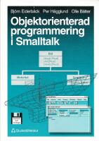 Objektorienterad programmering i Smalltalk (med PC-diskett)