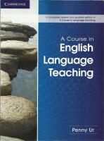 A course in English language teaching