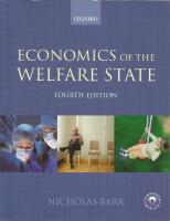 Economics of the welfare state