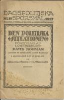 Den politiska situationen : f&ouml;redrag i Stockholm den 16 juni 1917