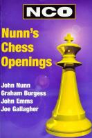 Nunn&rsquo;s Chess Openings