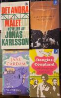 Bokpaket med "Det andra m&aring;let"; "Herrg&aring;rden"; "De sista v&auml;nnerna"; Alla familjer &auml;r psykotiska"