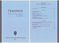 Temenos. Nordic Journal of Comparative Religion. Vol. 47. Nr2