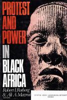 Protest and Power in Black Africa