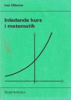 Inledande kurs i matematik