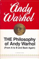 The Philosophy of Andy Warhol (From A to B and Back Again)