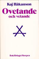 Ovetande och vetande