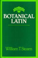 Botanical Latin: History, Grammar, Syntax, Terminology and Vocabulary