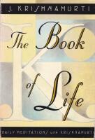 Book Of Life: Daily Meditations With Krishnamurti
