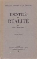 Identit&eacute; et r&eacute;alit&eacute;