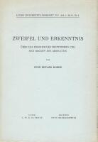 Zweifel und Erkenntnis. &Uuml;ber das problem des skeptizismus und den begriff des absoluten