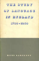 The Study of Language in England 1780-1860