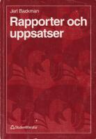 Rapporter och uppsatser