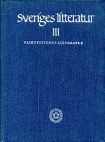 Sveriges litteratur III - Frihetstidens litteratur