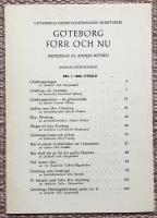 G&ouml;teborg f&ouml;rr och nu. I-V