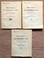 Ortnamnen i &Auml;lvsborgs l&auml;n. Del XX. F&ouml;rsta h&auml;ftet: R&auml;ttelser och till&auml;gg. + Del XX. Andra h&auml;ftet. Register. A. Territoriella namn. + Del XX. Tredje h&auml;ftet. Register. B. Naturnamn. C. Register &ouml;ver senare leder