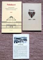 Gnistan 1878-1978. S&auml;llskapet Gnistan stiftades den 27 november 1878. Nr 196/600. + Palmhuset. Palmhusbyggnaden i Tr&auml;dg&aring;rdsf&ouml;reningens park i G&ouml;teborg, dess historia och v&auml;xtsamlingar. En v&auml;gvisare. + G&ouml;teborg